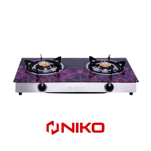 Niko Kompor Gas Kaca 2 Tungku Reflection Series / Kompor Gas Simple Design