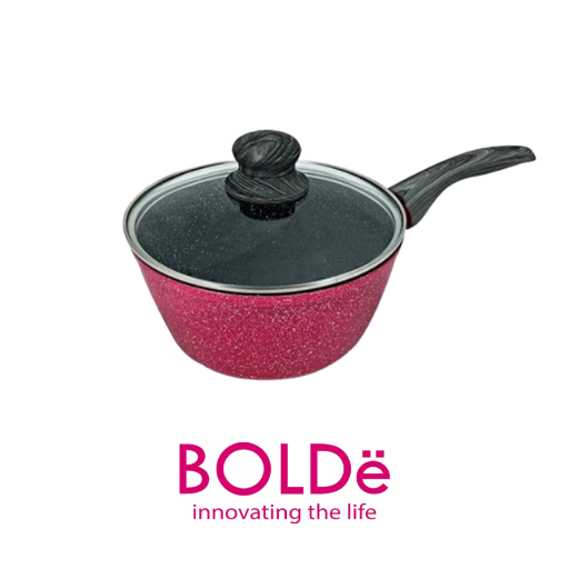 BOLDe SUPER PAN SAUCE PAN 18 CM BLACK PINK