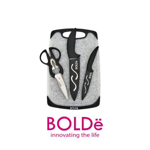 BOLDe SUPER UTENSILE CERAMIC CUTTING BOARD SET 3+1 PCS SET