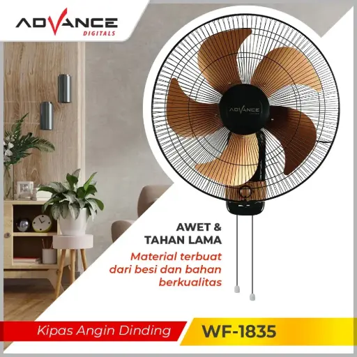 Advance WF1835 / WF-1835 Kipas Angin Dinding Besi Wall Fan Ukuran Besar 18 inch 