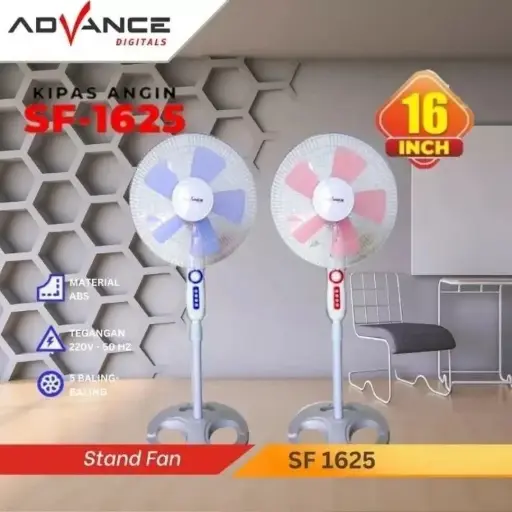 Kipas Angin SF-1625 Advance Kipas Angin Berdiri / Stand Fan 16 Inch UG5