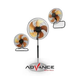 Advance Kipas Angin 3in1 Stand/Desk/Wall TDS-1805 Kipas Angin Tornado