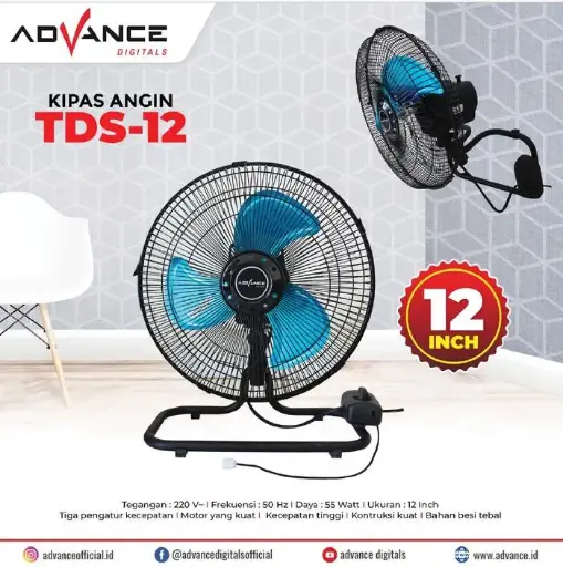 Advance Kipas angin tornado TDS12 12inch