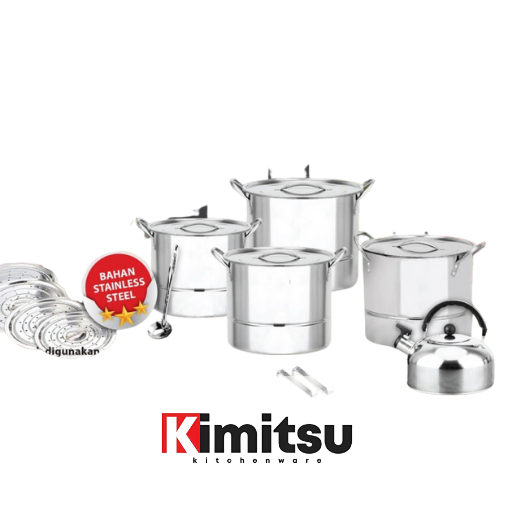 Kimitsu Stock Pot Set 12 pcs 24-30 cm KSP 2430 