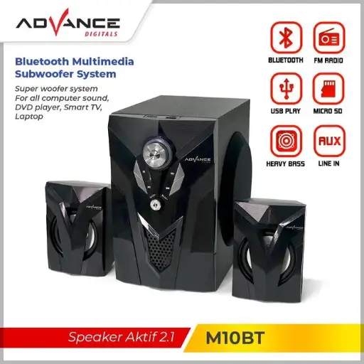 Advance M10BT Speaker Stereo Bluetooth Xtra Bass Subwoofer