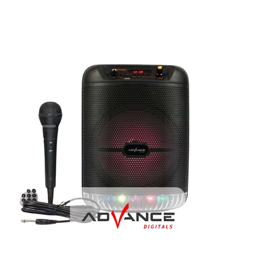 Advance Speaker Bluetooth Music & Karaoke S-60 8inch / S60 6" Free Mic